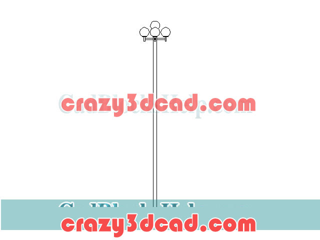 Garden Light CAD Blocks